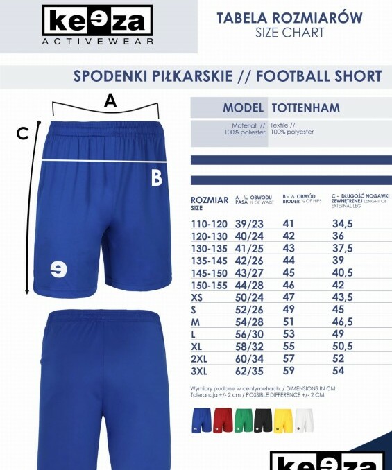 Spodenki czarne KEEZA Tottenham