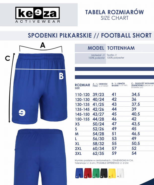 Spodenki czarne KEEZA Tottenham